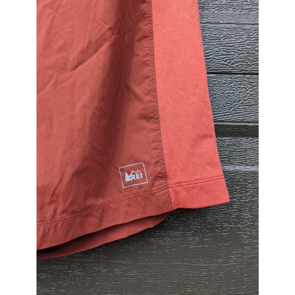 REI Men's Running Athletic Shorts, Outdoor Clothing, Burnt Orange Size XL - Picture 3 of 7